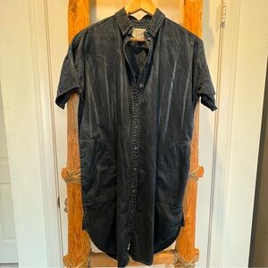 Current/Elliot Over-sized Smock Dress Asphalt Size 0